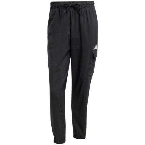 Spodnie męskie adidas Essentials Small Logo Cargo czarne JF3538 Spodnie męskie adidas Essentials Small Logo Cargo czarne JF3538