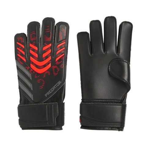 Rękawice bramkarskie dla dzieci adidas Predator Training Goalkeeper czarno-czerwone JM6826 Rękawice bramkarskie dla dzieci adidas Predator Training Goalkeeper czarno-czerwone JM6826