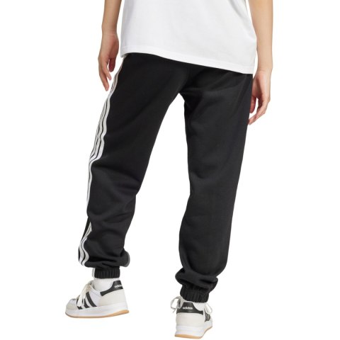 Spodnie damskie adidas Essentials 3-Stripes Fleece Loose-Fit czarne JE1276 Spodnie damskie adidas Essentials 3-Stripes Fleece Loose-Fit czarne JE1276