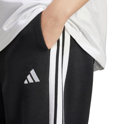 Spodnie damskie adidas Essentials 3-Stripes Fleece Loose-Fit czarne JE1276 Spodnie damskie adidas Essentials 3-Stripes Fleece Loose-Fit czarne JE1276