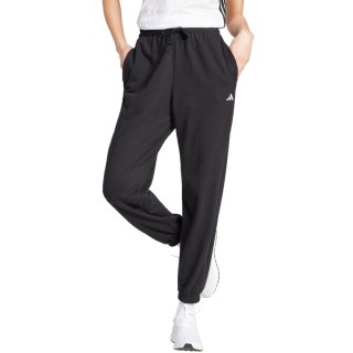 Spodnie damskie adidas Essentials Small Logo French Terry Cuffed czarne JD7999