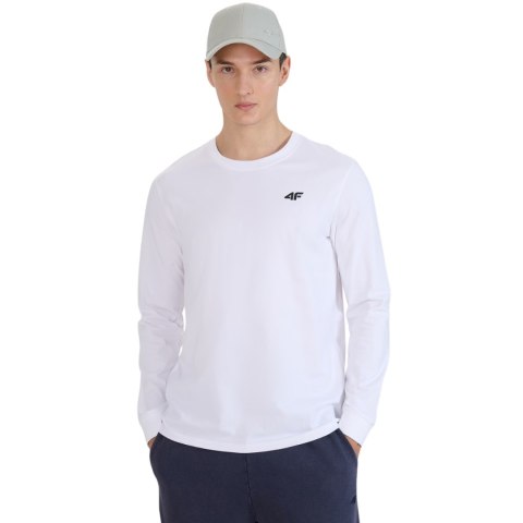 Koszulka męska 4F Longsleeve M432 biała 4FWMM00TLONM432 10S Koszulka męska 4F Longsleeve M432 biała 4FWMM00TLONM432 10S