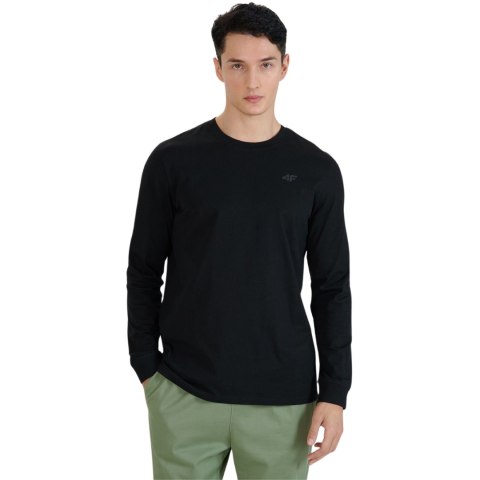 Koszulka męska 4F Longsleeve M432 głęboka czerń 4FWMM00TLONM432 20S Koszulka męska 4F Longsleeve M432 głęboka czerń 4FWMM00TLONM432 20S