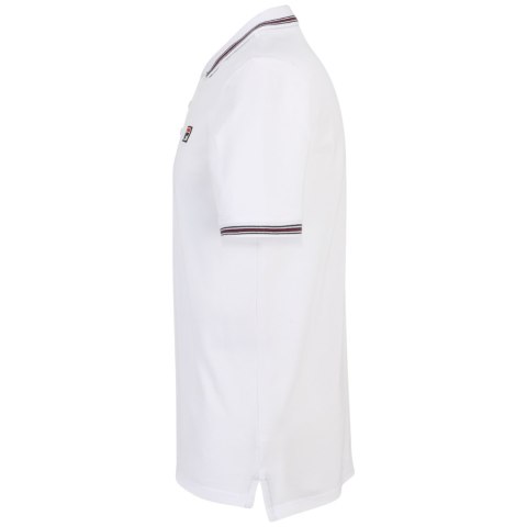 Koszulka męska polo Fila Lubbeek biała FAM0898 10001 Koszulka męska polo Fila Lubbeek biała FAM0898 10001