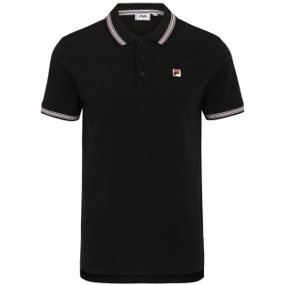 Koszulka męska polo Fila Lubbeek czarna FAM0898 80010