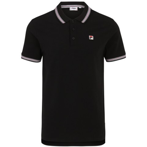 Koszulka męska polo Fila Lubbeek czarna FAM0898 80010 Koszulka męska polo Fila Lubbeek czarna FAM0898 80010