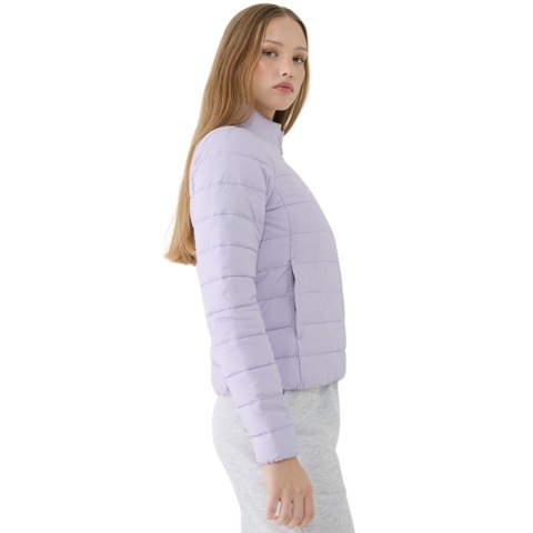 Kurtka damska puchowa 4F F533 jasny fiolet 4FWSS25TDJAF533 52S Kurtka damska puchowa 4F F533 jasny fiolet 4FWSS25TDJAF533 52S