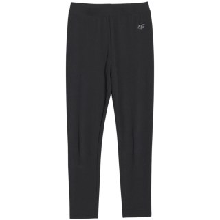 Legginsy dla dziewczynki 4F CAS F220 głęboka czerń 4FJWMM00TTIGF220 20S
