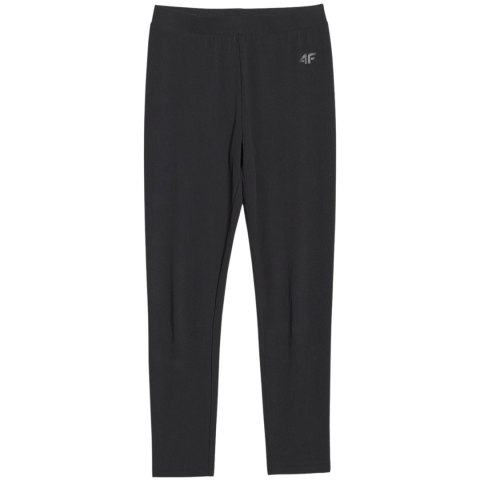 Legginsy dla dziewczynki 4F CAS F220 głęboka czerń 4FJWMM00TTIGF220 20S