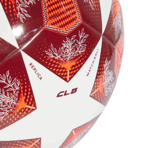 Piłka nożna adidas UCL Club 24/25 Knockout Stages czerwono-biała JH1284 Piłka nożna adidas UCL Club 24/25 Knockout Stages czerwono-biała JH1284