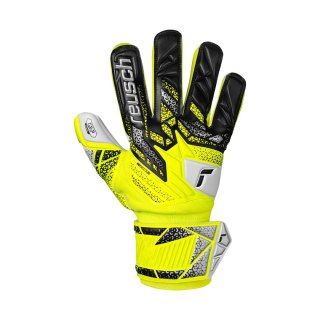 Rękawice bramkarskie Reusch Attrakt Grip Junior żółto-czarne 5572815 2014