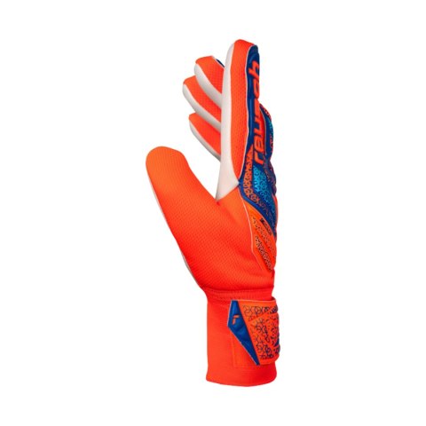 Rękawice bramkarskie Reusch Attrakt Starter Solid Junior pomarańczowo-niebieskie 5572514 2290 Rękawice bramkarskie Reusch Attrakt Starter Solid Junior pomarańczowo-niebieskie 5572514 2290