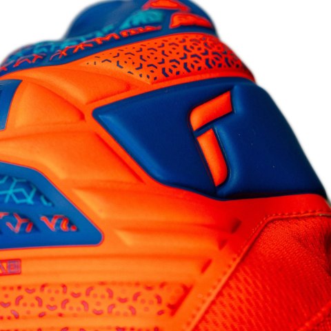 Rękawice bramkarskie Reusch Attrakt Starter Solid Junior pomarańczowo-niebieskie 5572514 2290 Rękawice bramkarskie Reusch Attrakt Starter Solid Junior pomarańczowo-niebieskie 5572514 2290