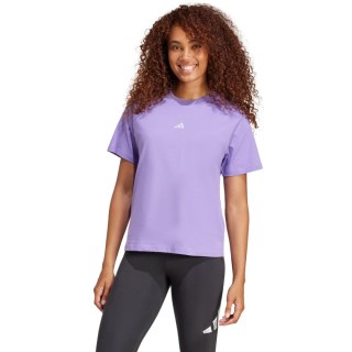 Koszulka damska adidas Essentials Small Logo Cotton fioletowa JI6076
