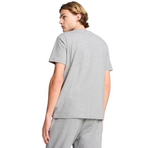 Koszulka męska Puma Ess Elevated Tee szara 684726 04 Koszulka męska Puma Ess Elevated Tee szara 684726 04