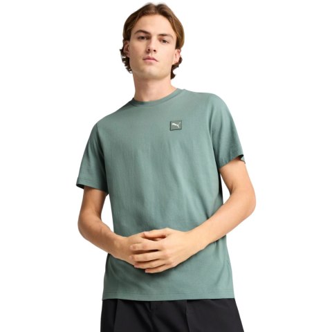 Koszulka męska Puma Ess Elevated Tee zielona 684726 30 Koszulka męska Puma Ess Elevated Tee zielona 684726 30