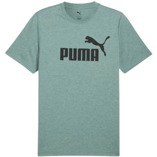 Koszulka męska Puma Ess No.1 Logo Heathear Tee zielona 682551 30