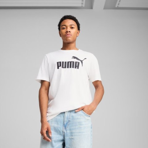 Koszulka męska Puma Ess No.1 Logo Tee biała 682532 02 Koszulka męska Puma Ess No.1 Logo Tee biała 682532 02