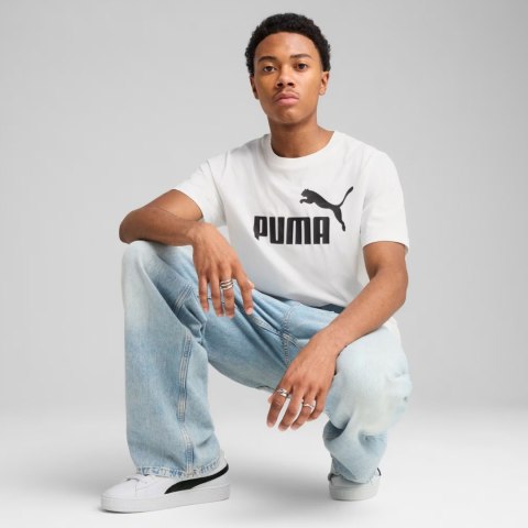 Koszulka męska Puma Ess No.1 Logo Tee biała 682532 02 Koszulka męska Puma Ess No.1 Logo Tee biała 682532 02