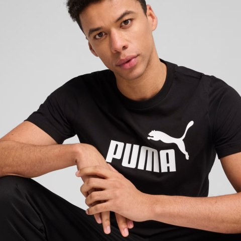 Koszulka męska Puma Ess No.1 Logo Tee czarna 682532 01 Koszulka męska Puma Ess No.1 Logo Tee czarna 682532 01
