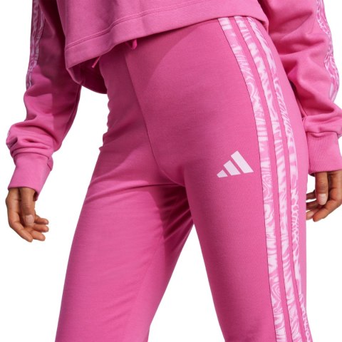 Legginsy damskie adidas Essentials 3-Stripes Print Cotton różowe JG6238 Legginsy damskie adidas Essentials 3-Stripes Print Cotton różowe JG6238