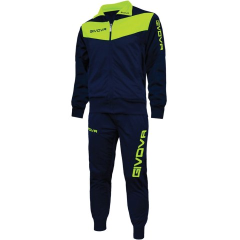 Dres Givova Tuta Visa Fluo granatowo-zielony TR018F 0419 Dres Givova Tuta Visa Fluo granatowo-zielony TR018F 0419