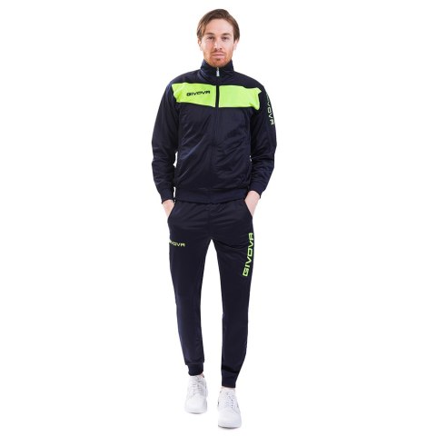 Dres Givova Tuta Visa Fluo granatowo-zielony TR018F 0419 Dres Givova Tuta Visa Fluo granatowo-zielony TR018F 0419