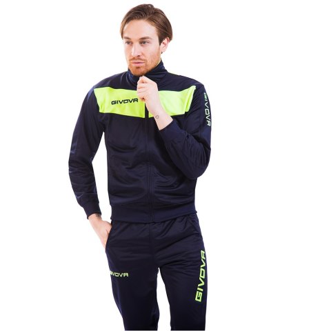 Dres Givova Tuta Visa Fluo granatowo-zielony TR018F 0419 Dres Givova Tuta Visa Fluo granatowo-zielony TR018F 0419