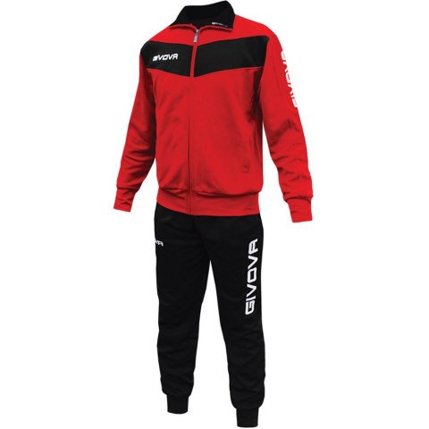 Dres Givova Tuta Visa czerwono-czarny TR018 1210 Dres Givova Tuta Visa czerwono-czarny TR018 1210