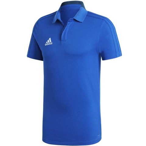 Koszulka męska adidas Condivo 18 Cotton Polo niebieska CF4375 Koszulka męska adidas Condivo 18 Cotton Polo niebieska CF4375