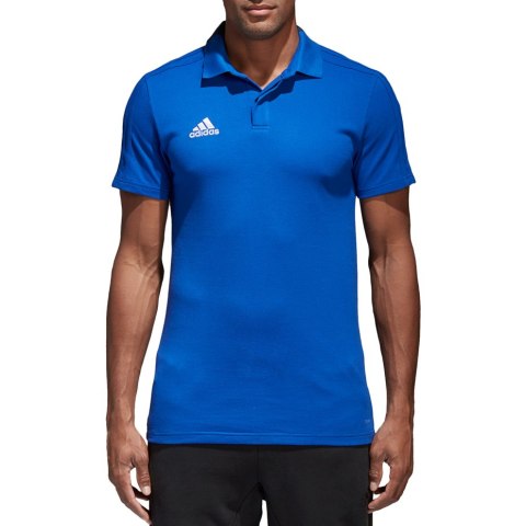 Koszulka męska adidas Condivo 18 Cotton Polo niebieska CF4375 Koszulka męska adidas Condivo 18 Cotton Polo niebieska CF4375