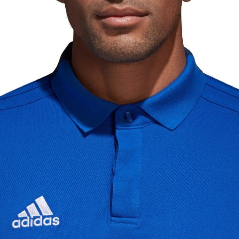 Koszulka męska adidas Condivo 18 Cotton Polo niebieska CF4375 Koszulka męska adidas Condivo 18 Cotton Polo niebieska CF4375