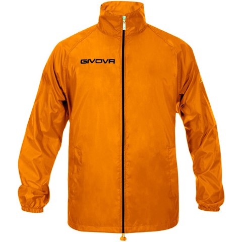 Kurtka Givova Rain Basico Fluo pomarańczowa RJ001 0028 Kurtka Givova Rain Basico Fluo pomarańczowa RJ001 0028