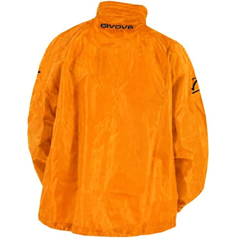 Kurtka Givova Rain Basico Fluo pomarańczowa RJ001 0028 Kurtka Givova Rain Basico Fluo pomarańczowa RJ001 0028