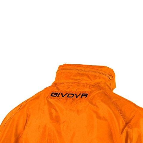 Kurtka Givova Rain Basico Fluo pomarańczowa RJ001 0028 Kurtka Givova Rain Basico Fluo pomarańczowa RJ001 0028