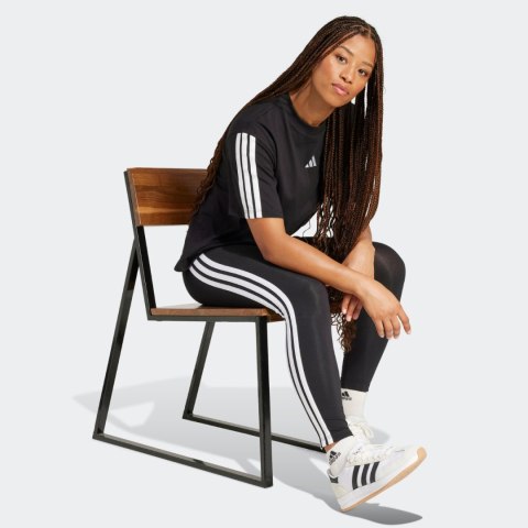 Legginsy damskie adidas Essentials 3-Stripes Cotton czarne JE0072