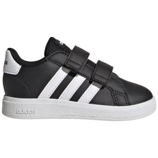 Buty dla dzieci adidas Grand Court 2.0 Hook and Loop czarne GW6523