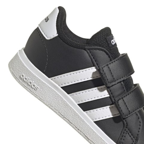 Buty dla dzieci adidas Grand Court 2.0 Hook and Loop czarne GW6523 Buty dla dzieci adidas Grand Court 2.0 Hook and Loop czarne GW6523
