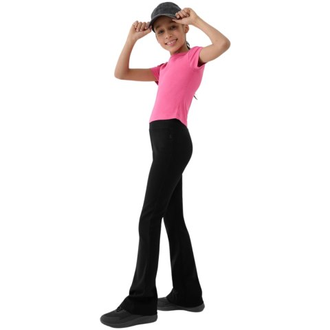 Legginsy dla dziewczynki 4F CAS F199 głęboka czerń 4FJWSS25TTIGF199 20S