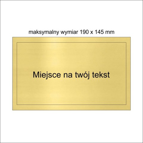 Tabliczka na podkład średnia Tabliczka na podkład średnia
