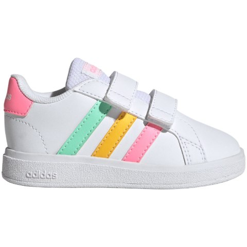 Buty dla dzieci adidas Grand Court Lifestyle Hook and Loop białe HP8917 Buty dla dzieci adidas Grand Court Lifestyle Hook and Loop białe HP8917