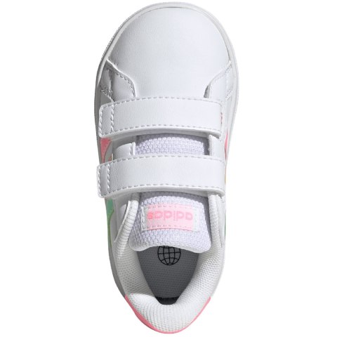 Buty dla dzieci adidas Grand Court Lifestyle Hook and Loop białe HP8917 Buty dla dzieci adidas Grand Court Lifestyle Hook and Loop białe HP8917