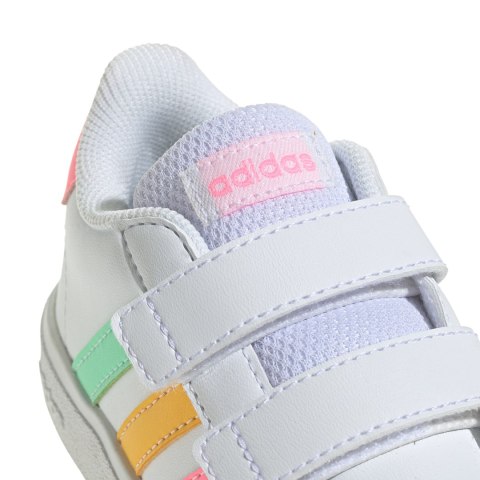 Buty dla dzieci adidas Grand Court Lifestyle Hook and Loop białe HP8917 Buty dla dzieci adidas Grand Court Lifestyle Hook and Loop białe HP8917