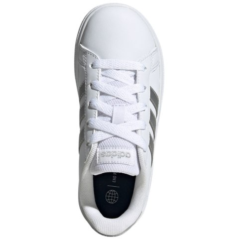 Buty dla dzieci adidas Grand Court Lifestyle Tennis Lace-Up białe GW6506 Buty dla dzieci adidas Grand Court Lifestyle Tennis Lace-Up białe GW6506