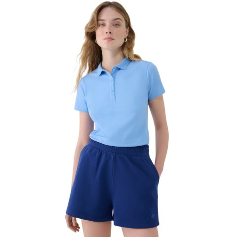 Koszulka damska polo 4F F365 denim 4FWMM00TPTSF365 32S Koszulka damska polo 4F F365 denim 4FWMM00TPTSF365 32S