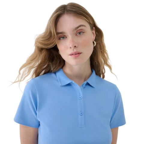 Koszulka damska polo 4F F365 denim 4FWMM00TPTSF365 32S Koszulka damska polo 4F F365 denim 4FWMM00TPTSF365 32S