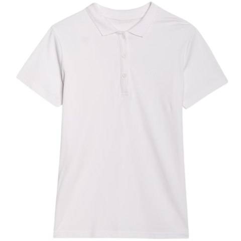 Koszulka damska polo 4F F514 biała 4FWMM00TPTSF514 10S Koszulka damska polo 4F F514 biała 4FWMM00TPTSF514 10S