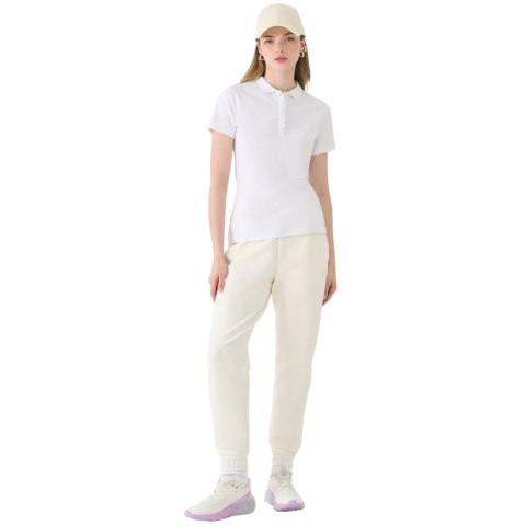 Koszulka damska polo 4F F514 biała 4FWMM00TPTSF514 10S Koszulka damska polo 4F F514 biała 4FWMM00TPTSF514 10S