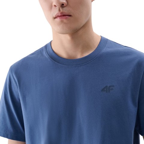 Koszulka męska 4F M2256 denim 4FWMM00TTSHM2256 32S Koszulka męska 4F M2256 denim 4FWMM00TTSHM2256 32S