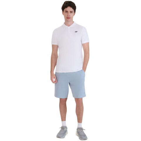 Koszulka męska polo 4F M366 biała 4FWMM00TPTSM366 10S